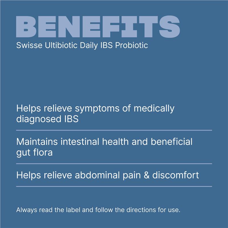 Swisse Ultibiotic Daily IBS Probiotic 30 Capsules