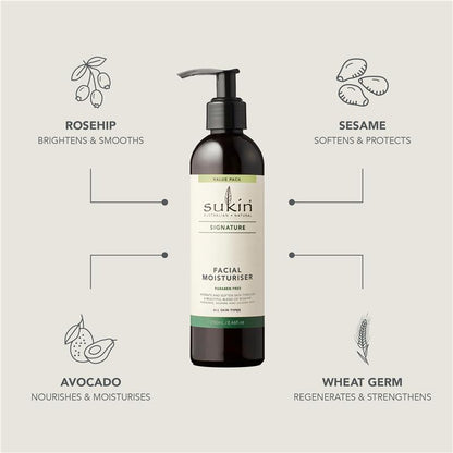 Sukin Signature Facial Moisturiser Pump 250ml