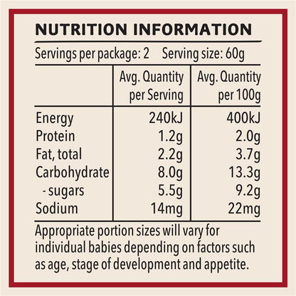 Heinz Vanilla Custard 120g Pouch 120g 6m+