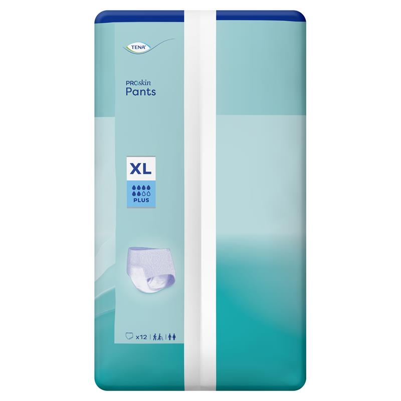 TENA Pants Plus Extra Large 12 Pack