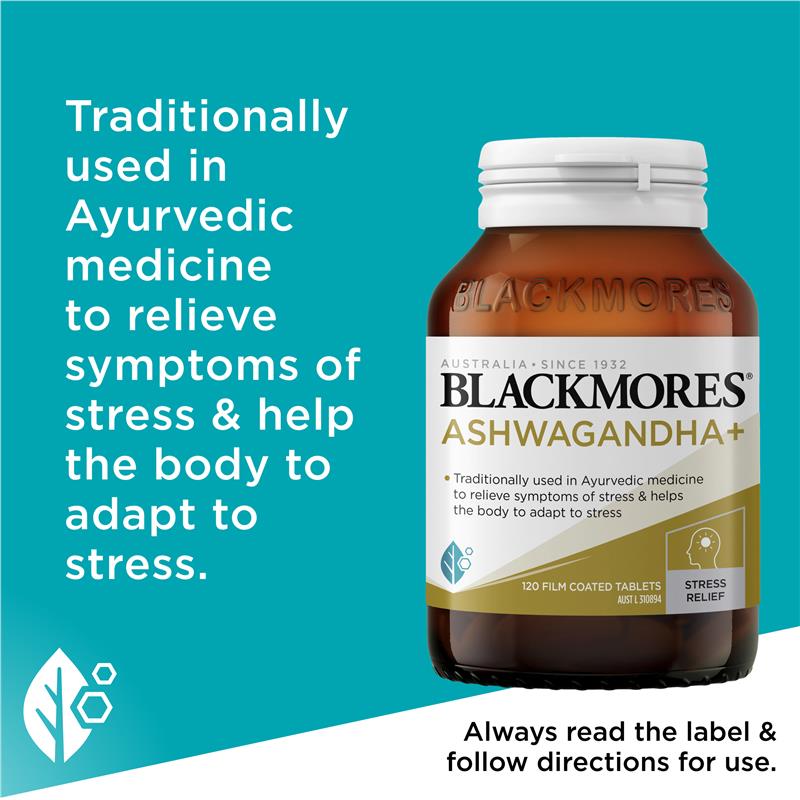 Blackmores Ashwagandha + 60 Tablets - GimmeNow