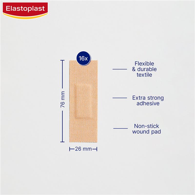 Elastoplast Extra Tough Waterproof 16 Pack