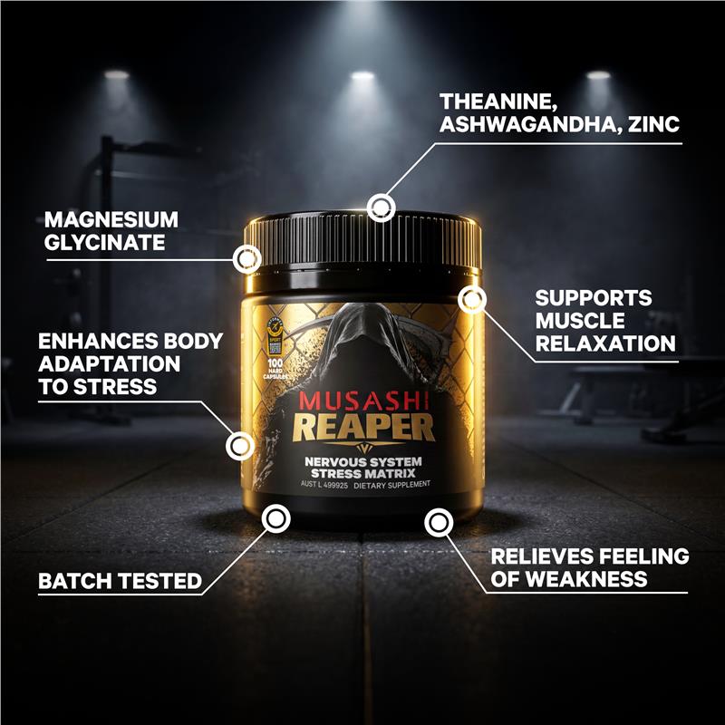 Musashi Reaper Nervous System Stress Matrix 100 Capsules