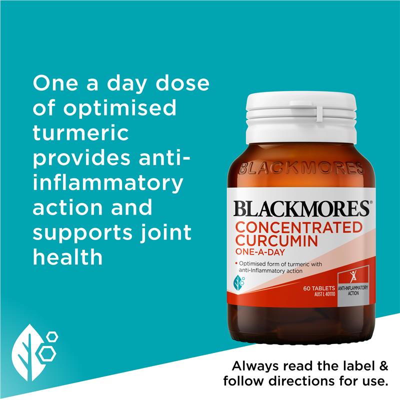 Blackmores Concentrated Curcumin One A Day 60 Tablets - GimmeNow