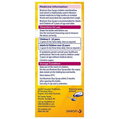 Bisolvon Duo Cough Syrup 100ml