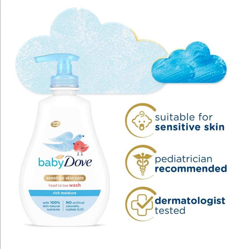 Baby Dove Rich Moisture Baby Wash 400ml