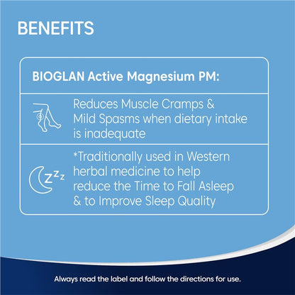 Bioglan Active Magnesium PM 60 Tablets