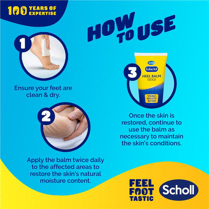 Scholl Eulactol Foot Heel Balm 200g - Rough Dry or Cracked Skin