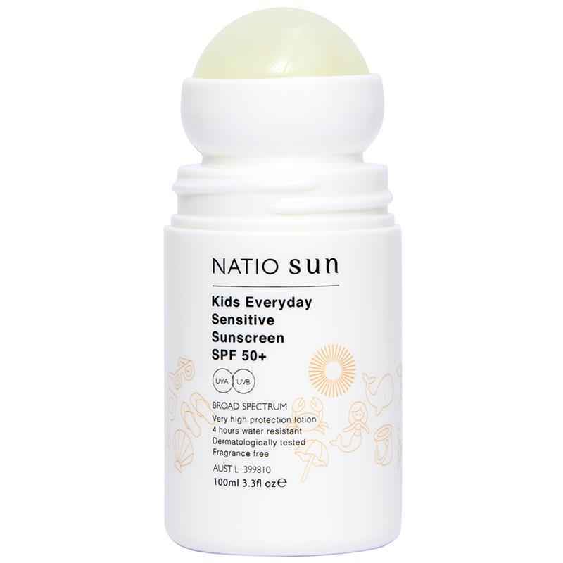 Natio Kids Everyday Sensitive Sunscreen SPF 50+ Roll On 100ml