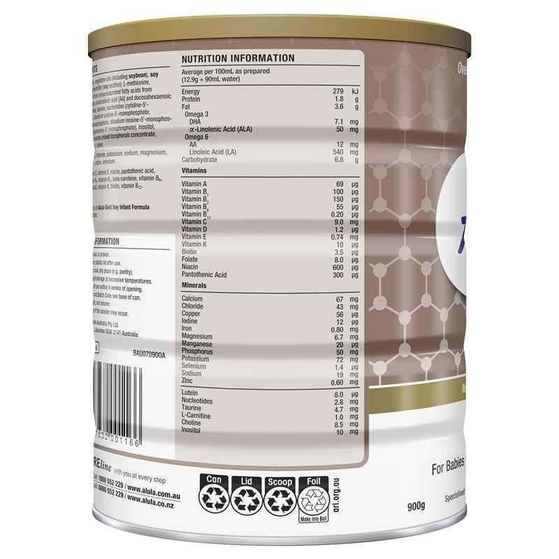 Alula Gold Soy Infant Formula 0-12 Months 900g