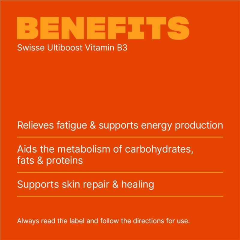 Swisse Ultiboost Vitamin B3 120 Tablets