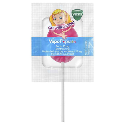 Vicks VapoPops Kids Medicated Throat Pops 8 Pack