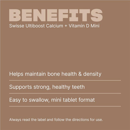 Swisse Calcium + Vitamin D 300 Mini Tablets