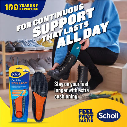 Scholl Gel Activ Insole Work & Boot Small