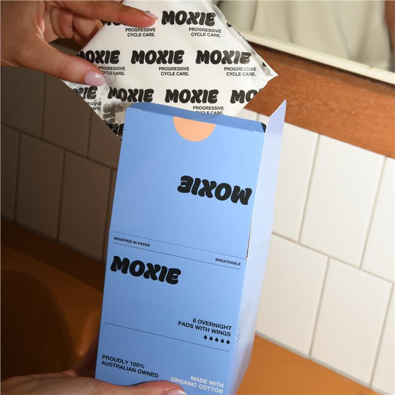 Moxie Organics Overnight Pads 8 Pack