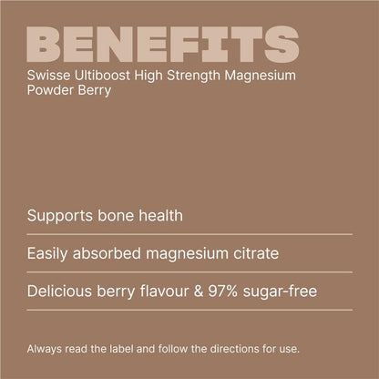 Swisse Ultiboost High Strength Magnesium Powder Berry 360g