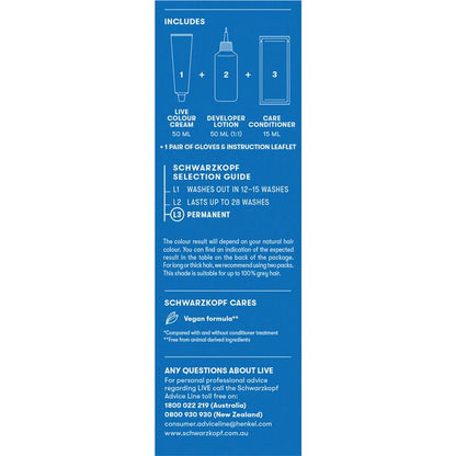 Schwarzkopf Live Colour Permanent 4.0 Medium Brown