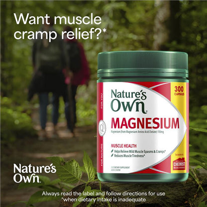 Nature's Own Magnesium 300 Capsules Exclusive Size