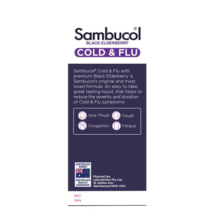 Sambucol Cold & Flu Liquid 250ml