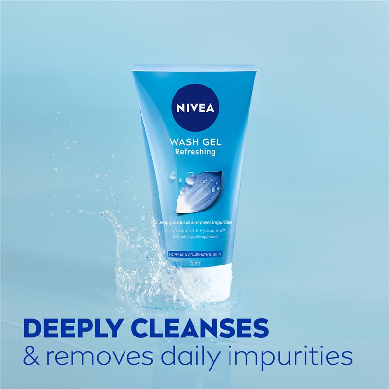 NIVEA Daily Essentials Refreshing Face Wash Cleanser 150ml