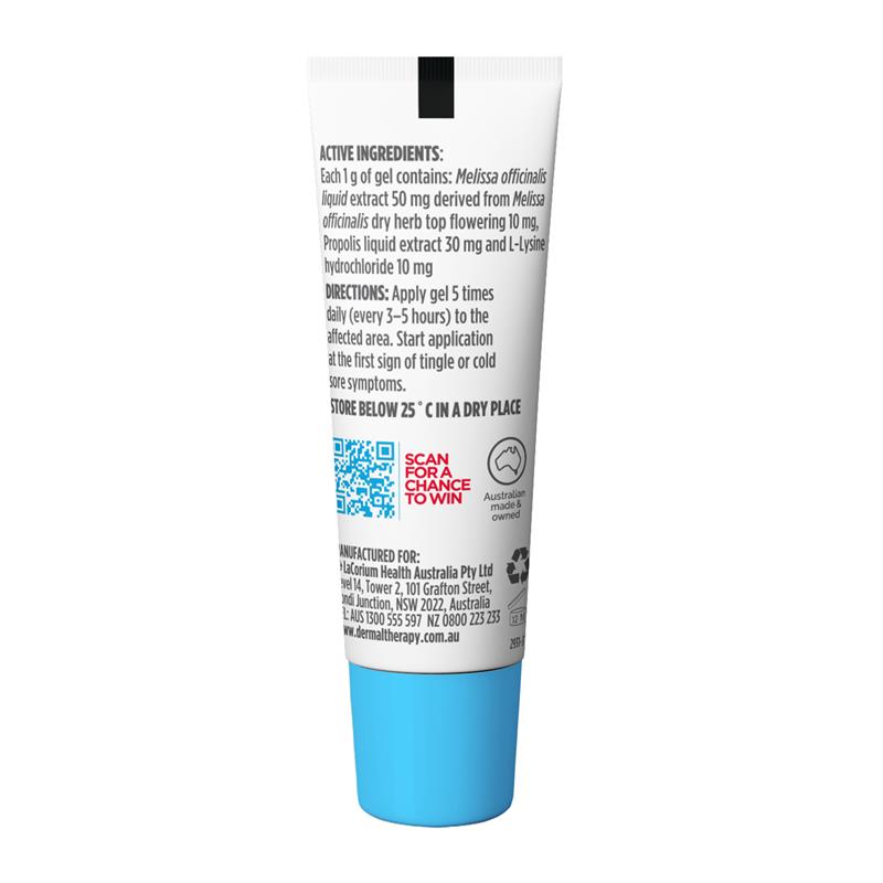 Dermal Therapy Cold Sore Lysine+ Gel 5g