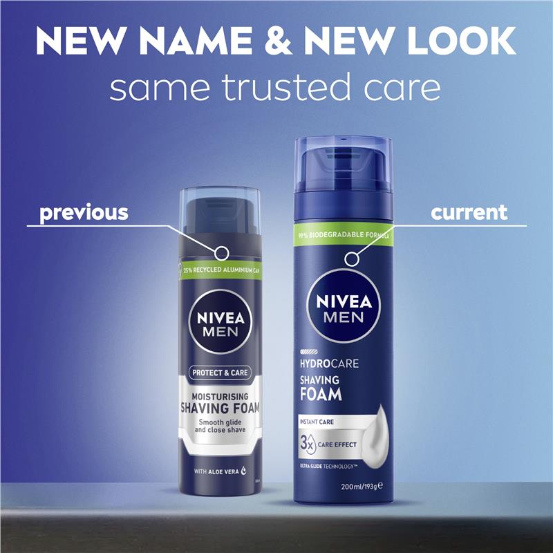 NIVEA MEN Protect & Care Shaving Foam Moisturising 200ml