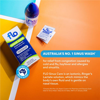 FLO Sinus Care Starter Kit 12 Sachets