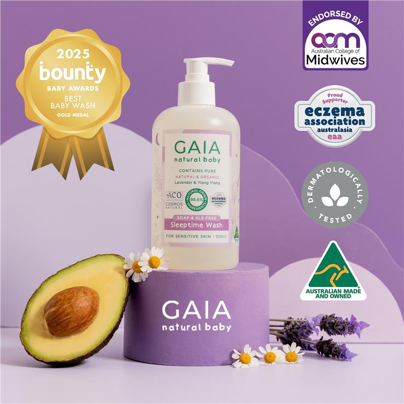 Gaia Natural Baby Sleeptime Bath Wash 500ml