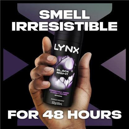 Lynx Deodorant Black Night 165ml