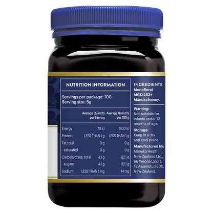 Manuka Health MGO263+ UMF10 Manuka Honey 500g (NOT For sale in WA)