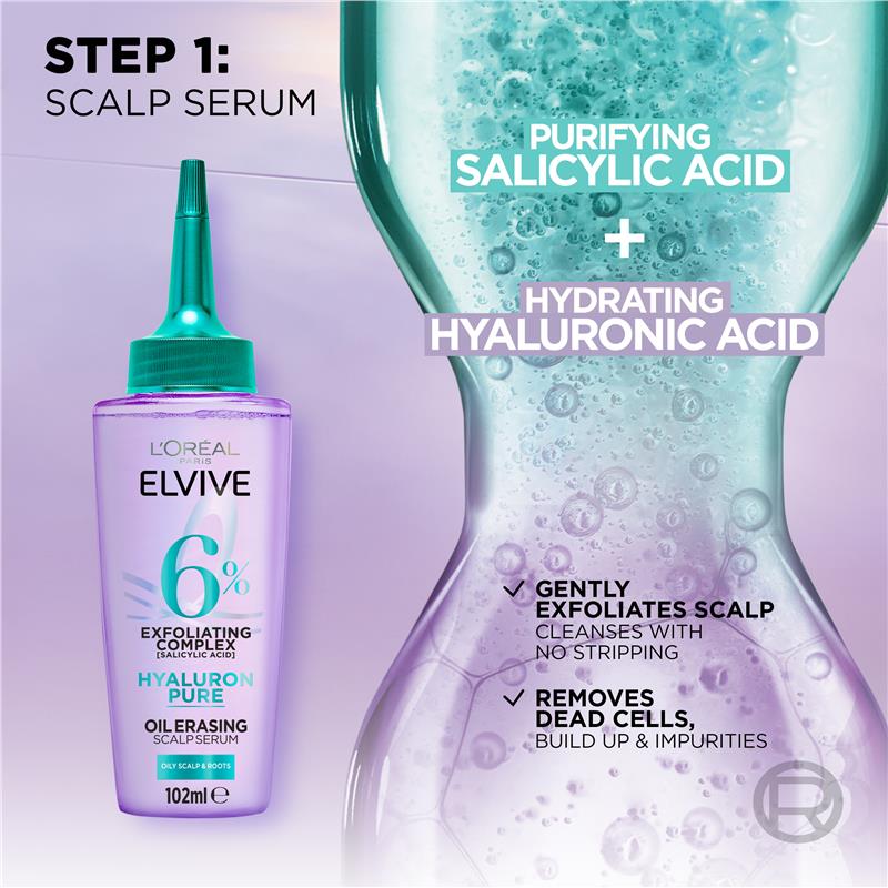 L'Oreal Elvive Hyaluron Pure Oil Erasing Scalp Serum 100ml