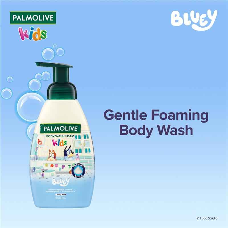 Palmolive Kids Bluey Body Wash Foam Cheeky Berry 400ml