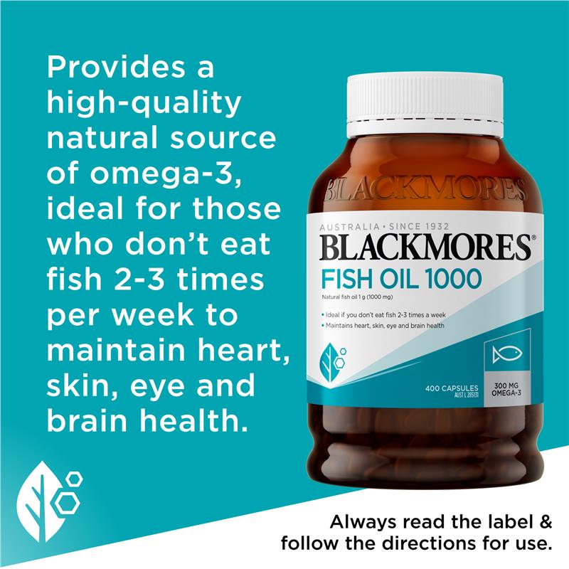 Blackmores Fish Oil 1000mg 400 Capsules