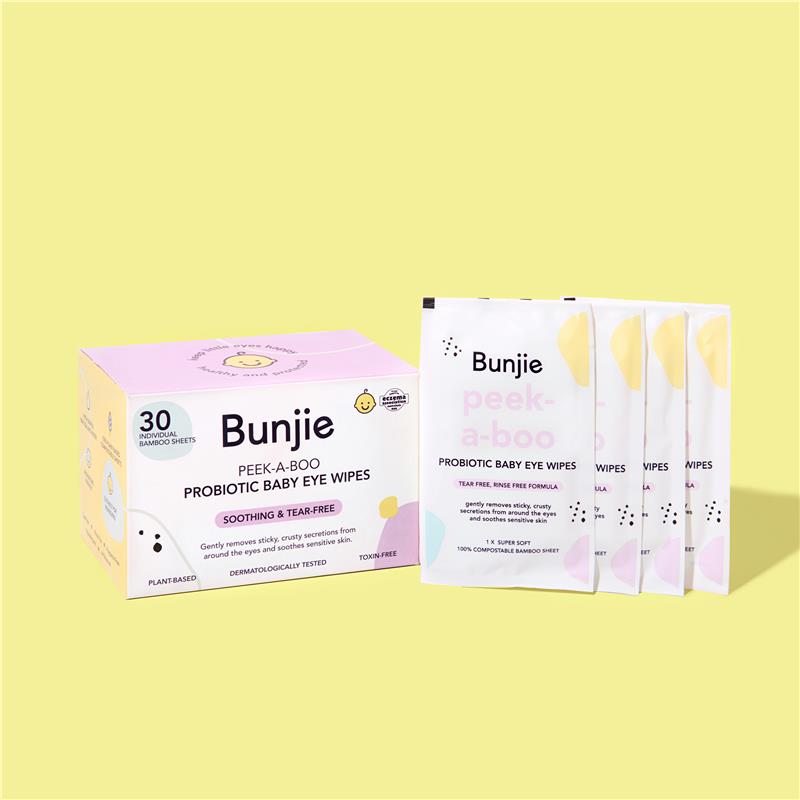 Bunjie Probiotic Baby Eye Wipes 60 Exclusive Size