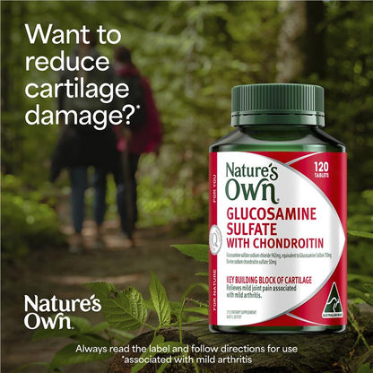 Nature's Own Glucosamine Sulfate With Chondroitin 120 Tablets