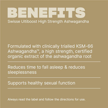 Swisse Ultiboost High Strength Ashwagandha 60 Tablets