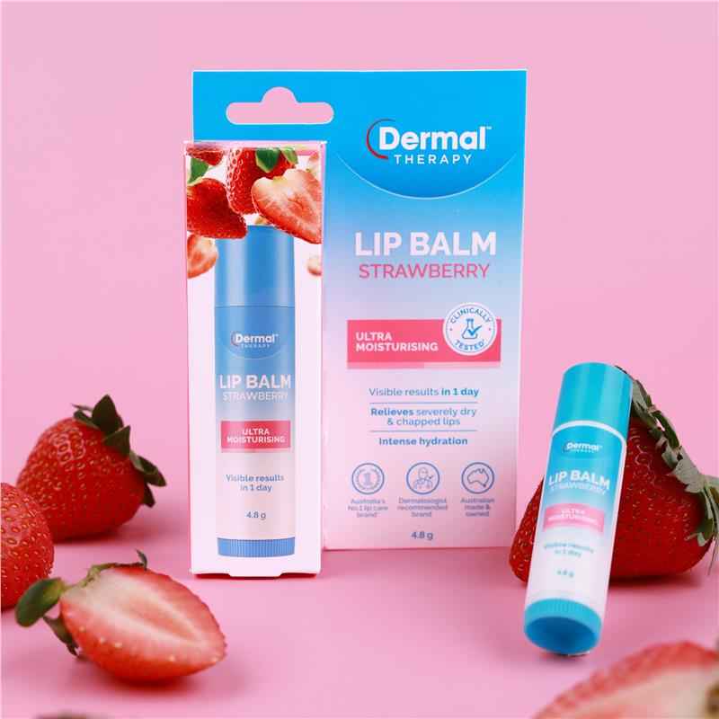 Dermal Therapy Lip Balm Stick Strawberry 4.8g