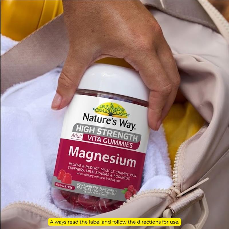 Nature's Way Adult Vita Gummies High Strength Magnesium 60 Pastilles
