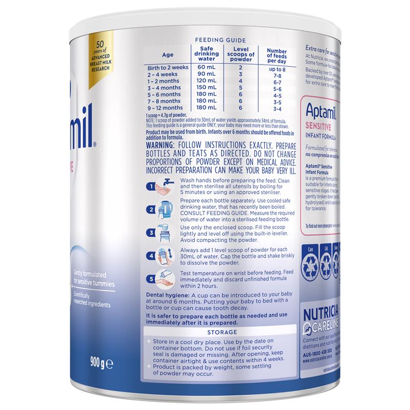 Aptamil Prosyneo Sensitive 0-12 months 900g