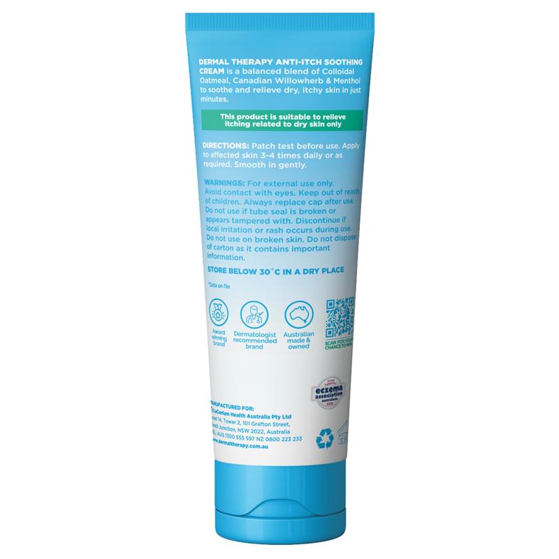 Dermal Therapy Anti Itch Soothing Cream 85g