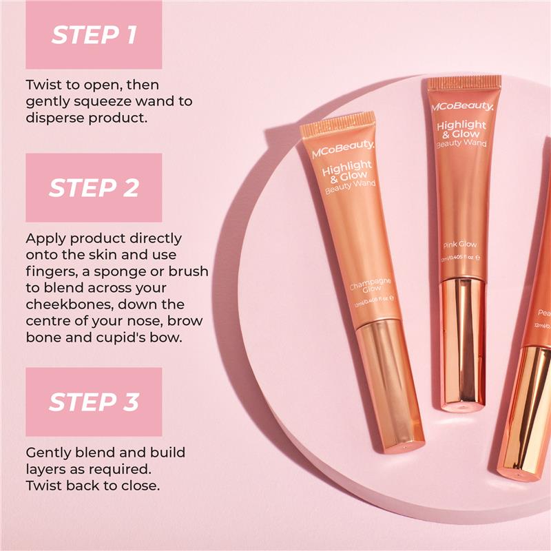 MCoBeauty Highlight & Glow Beauty Wand Bronze Glow New