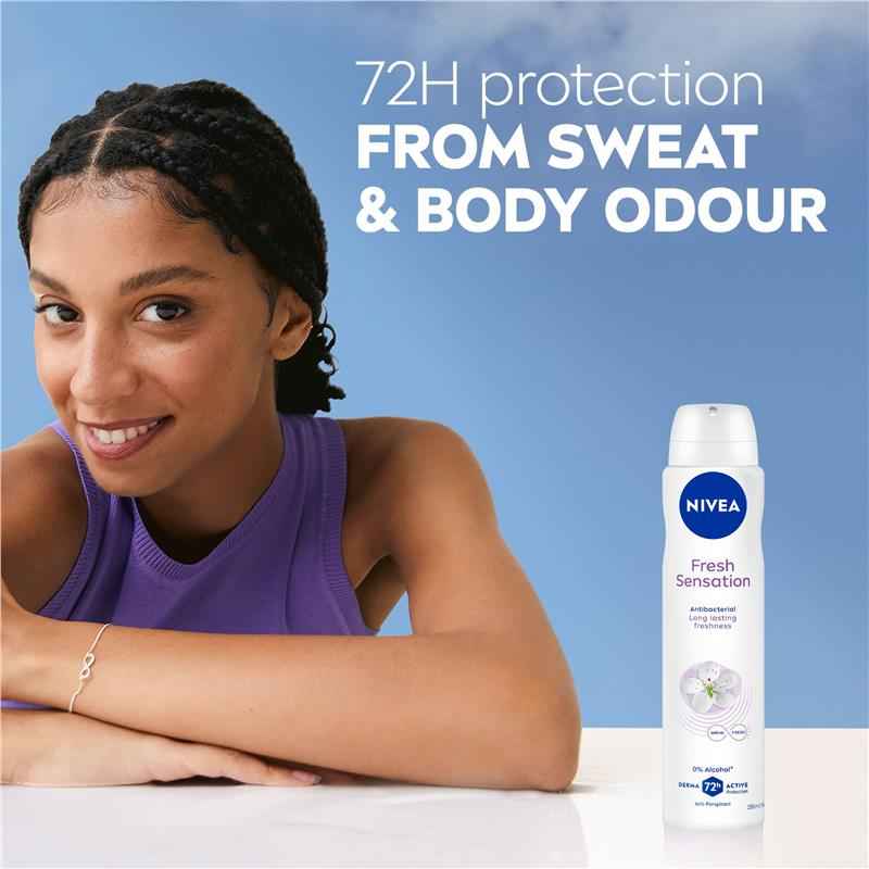 NIVEA for Women Deodorant Fresh Sensation 72hr 250ml