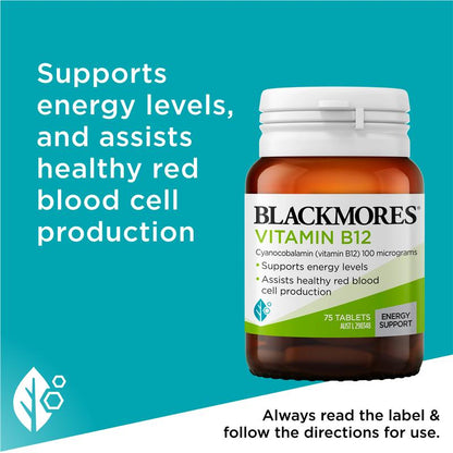 Blackmores B12 100MCG 75 Tablets