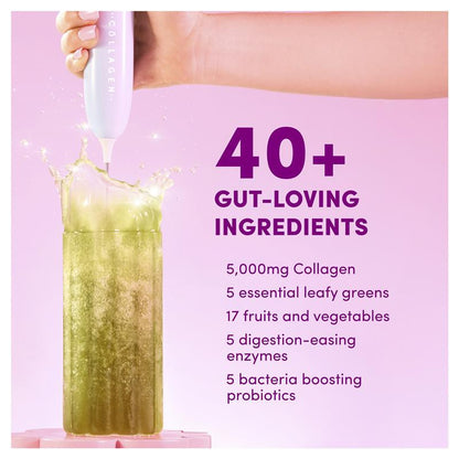 Fruity Greens & Collagen Powder - Apple Blackcurrant 308g