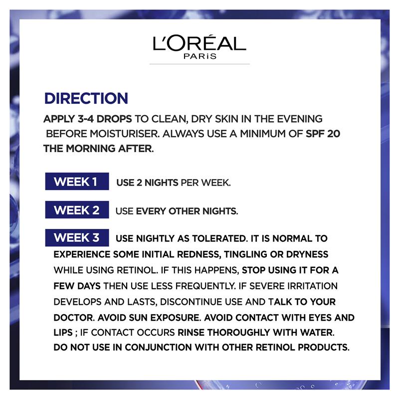 L'Oreal Paris Revitalift Laser Pure Retinol Night Serum 30ml - GimmeNow
