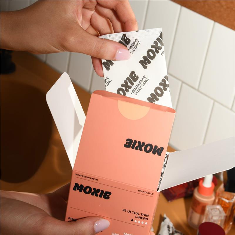 Moxie Organics Ultra Thin Panty Liners 26 Pack