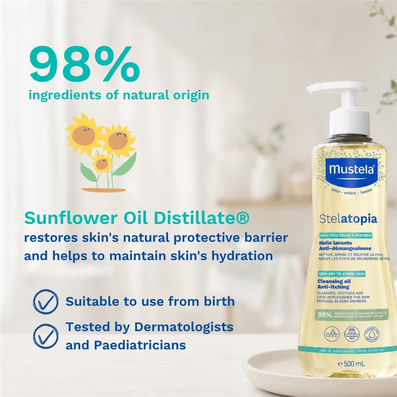 Mustela Stelatopia Cleansing Oil 500ml