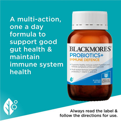 Blackmores Probiotics+ Immune Defence 30 Capsules