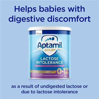 Aptamil Gold+ Lactose Intolerance Baby Infant Formula From Birth to 12 Months 900g