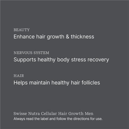 Swisse Nutra Cellular Hair Growth Mens 60 Tablets